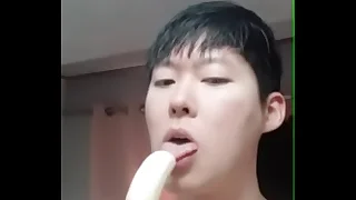 my korean sucking first of all his favorite fruit